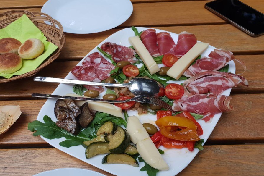 Antipasti-Platte der Trattoria Café Centrale